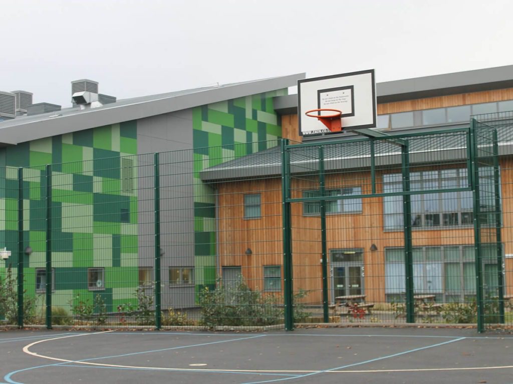 Shireland Hall MUGA Secure school sports ground