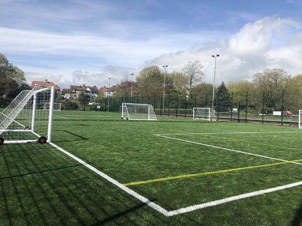 upgraded 3G football pitch