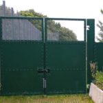 358 Vehicle Gate HiSec 358 Clad with Privacy Panel