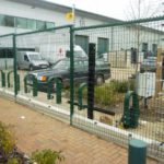 Zaun Axiom Profile Mesh Fencing with V Beam & Electric Fencing