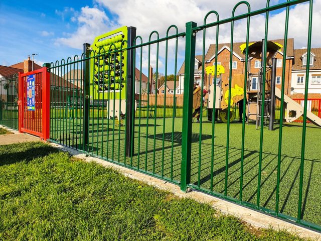 Bowtop Playground Fencing Playground Railings