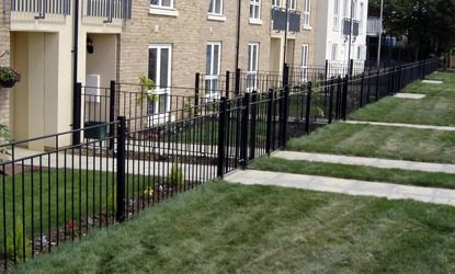 Bushberry Metal Railings Commercial Fencing Housing Estate Fencing residential security fencing