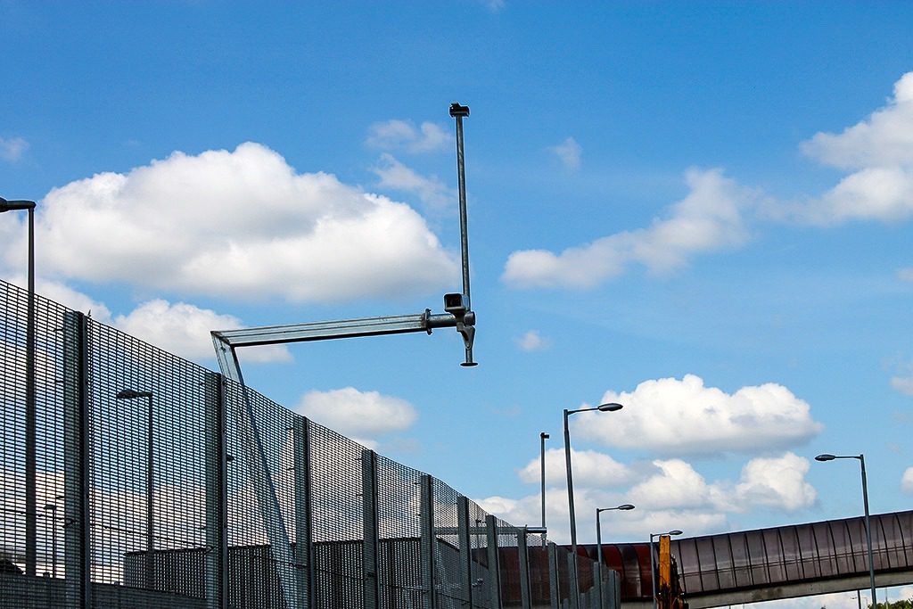 CCTV Columns Seven Shaped Column Redeployable CCTV Columns