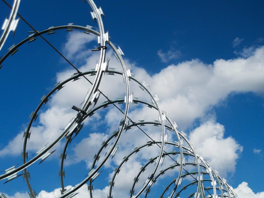 Concertina Razor Wire Fence Toppings