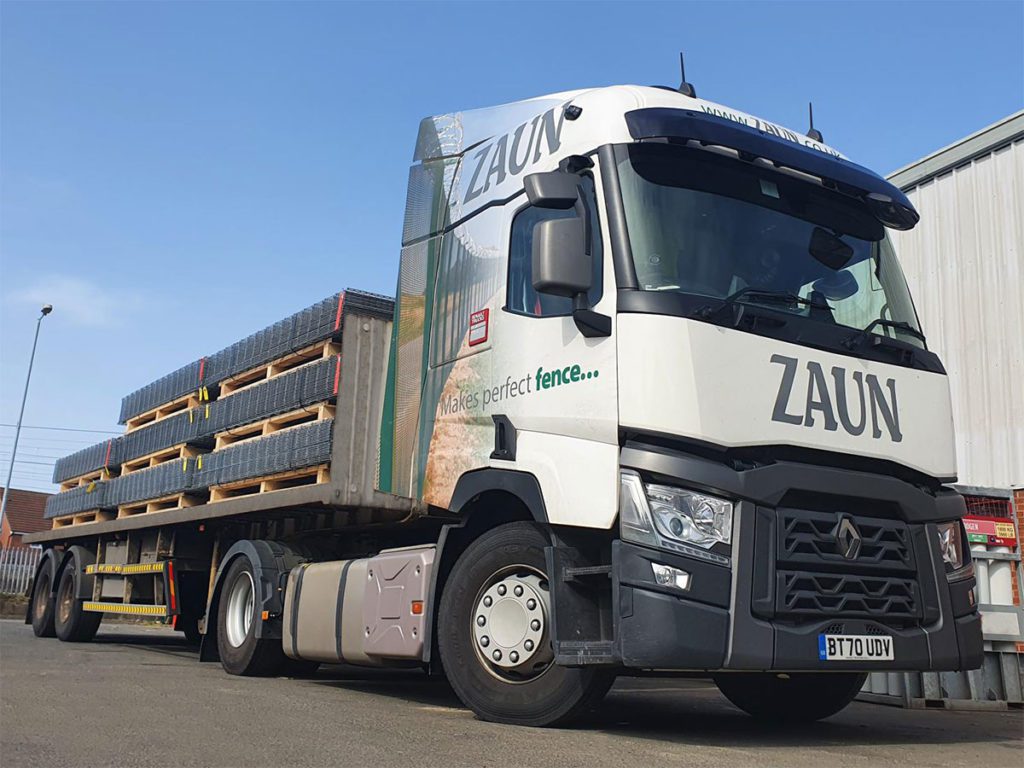 Fully Loaded Truck Fencing Delivery of Fencing