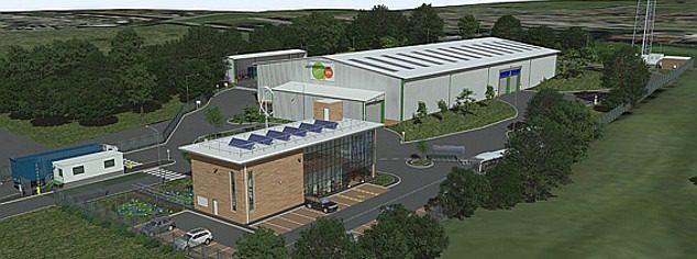 security fence on new waste centre