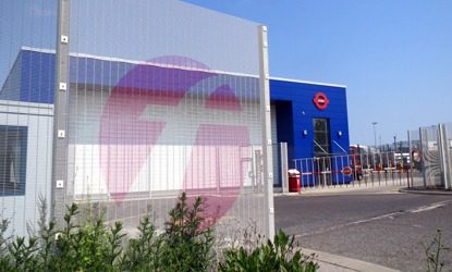 HiSec Print Printed 358 Mesh Bespoke Fences Security for transport terminals