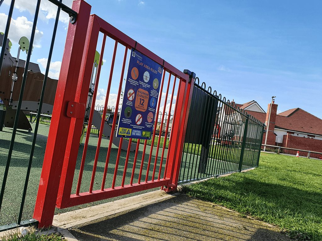 KinderGate Slow Closing Playground Gate RoSPA Compliant
