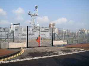 Fencing for Ports RDS Original NATO Summit Cardiff Bar Port Fencing fencing for a port
